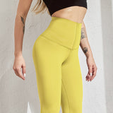 Yellow Leggins De Cintura Alta by malltor sold by malltor
