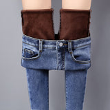 Blue coffee velvet Pantalones de Invierno by malltor sold by malltor