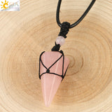 Rose Quartz Colgantes De Cristal Cuarzo Negro by malltor sold by malltor