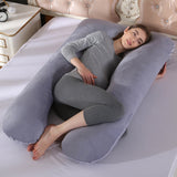 Plush-Grey Almohada de apoyo para dormir by malltor sold by malltor
