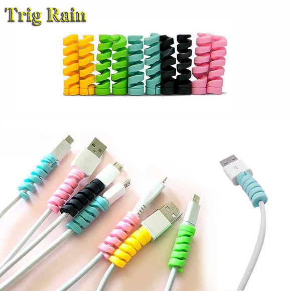 Pink Espiral protector de Cable USB by malltor sold by malltor