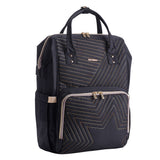 Quilting Black Mochila pañalera by malltor sold by malltor