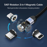 Purple and 3 Plug Cable de carga rápida by malltor sold by malltor