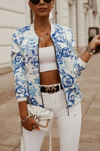 Mujer Chaqueta elegante Estampada - Malltor
