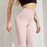 Pink Leggins De Cintura Alta by malltor sold by malltor