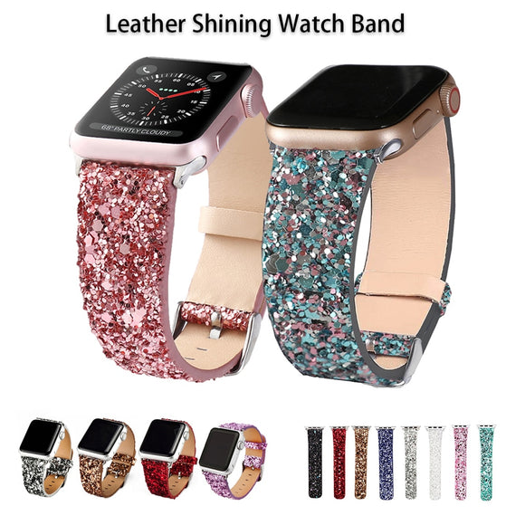 blue Banda de cuero para Apple Watch by malltor sold by malltor