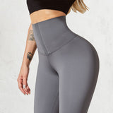 Gray Leggins De Cintura Alta by malltor sold by malltor