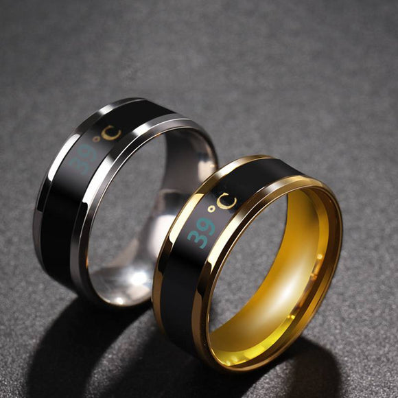 Rose gold Anillo inteligente sensible a la temperatura by malltor sold by malltor