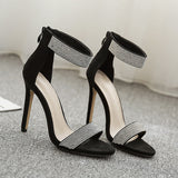 black Zapatos de moda tacones finos by malltor sold by malltor