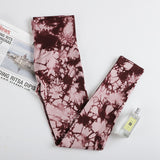 Tiedyed Wine Legging Slim Cintura Alta by malltor sold by malltor