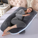 Plush-Blue-Grey Almohada de apoyo para dormir by malltor sold by malltor