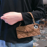 Brown Bolso y Funda para IPhone by malltor sold by malltor