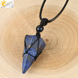 Yellow Tiger Eye Colgantes De Cristal Cuarzo Negro by malltor sold by malltor