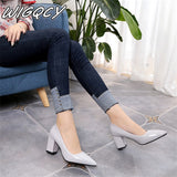 white Zapatos de tacón alto para mujer by malltor sold by malltor