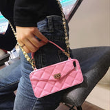 Pink with lanyard Bolso y Funda para IPhone by malltor sold by malltor