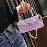 Purple  with lanyard Bolso y Funda para IPhone by malltor sold by malltor