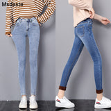 L-blue white velvet Pantalones de Invierno by malltor sold by malltor