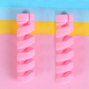 Pink Espiral protector de Cable USB by malltor sold by malltor